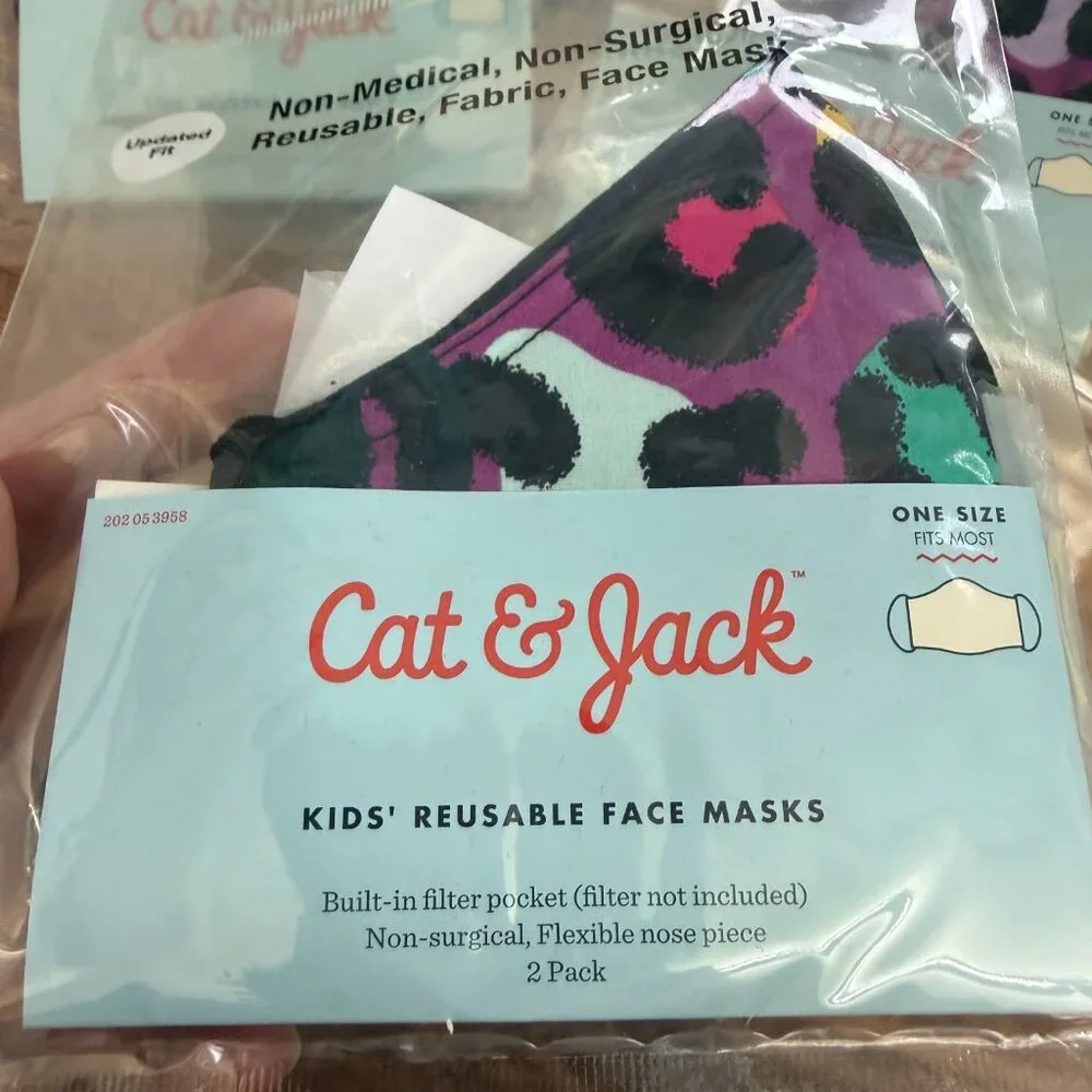 Cat & Jack Kids Face Masks 8 NIP (4 2-packs)